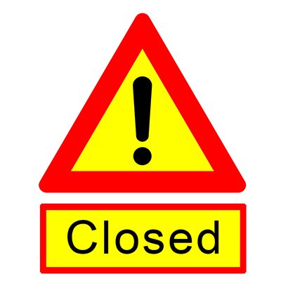 Closed road are CLOSED for a reason